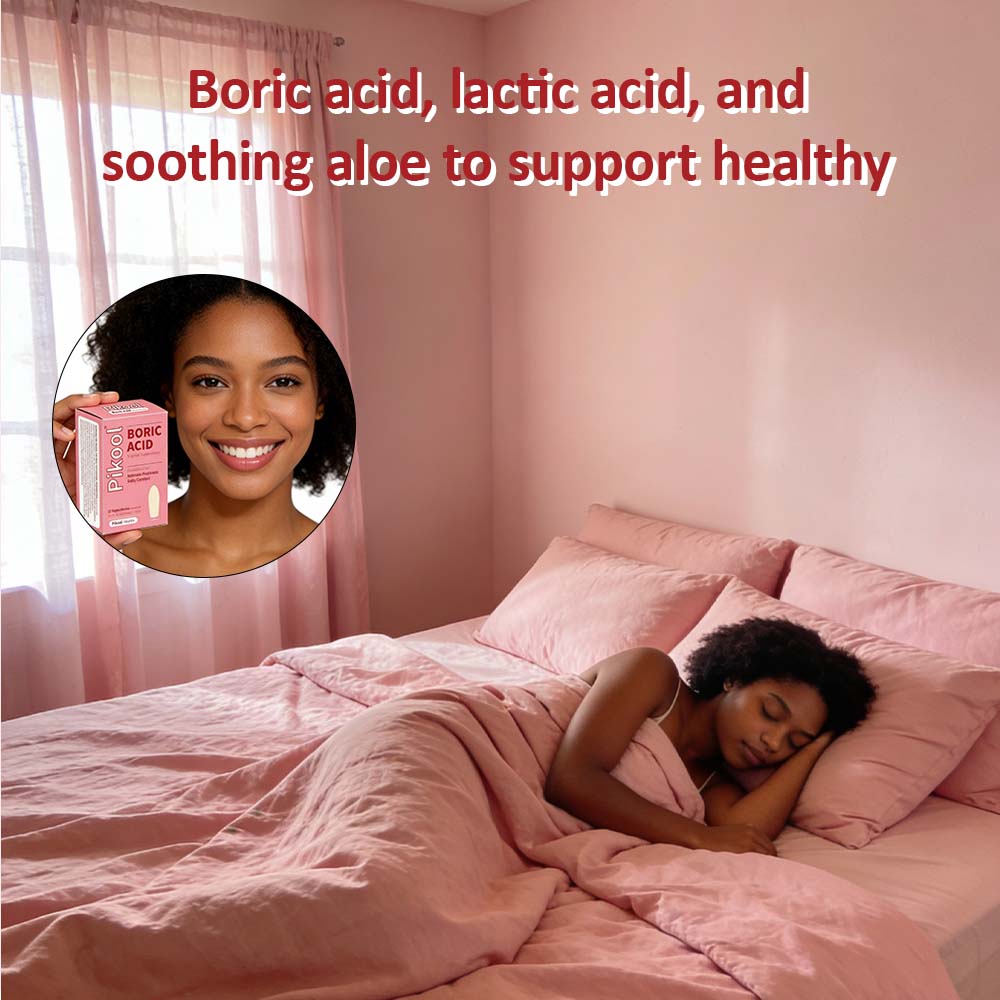 VBoost SHOP Pikool Women Boric Acid Suppositories: Fast Odor Relief & pH Balance for Confident Feminine Care