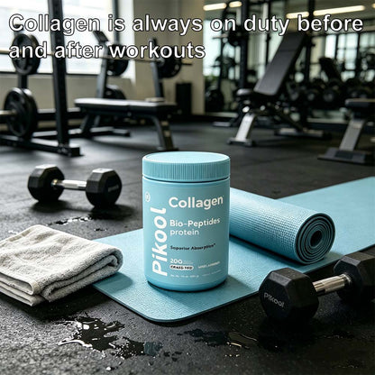 VBoost SHOP Pikool Multi Collagen Peptides Powder, Premium Multi-Type Collagen Protein for Skin Hair Nail Joint & Muscle Health Daily Wellness Supplement