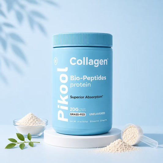 VBoost SHOP Pikool Multi Collagen Peptides Powder, Premium Multi-Type Collagen Protein for Skin Hair Nail Joint & Muscle Health Daily Wellness Supplement